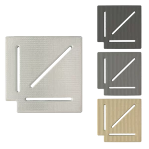 Túlfolyó sarok elem 90º homok 245mm