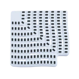Túlfolyó sarok elem Antracit 90° 25cm