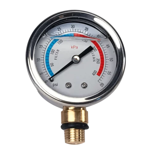Glicerines inox nyomásmérő axiális