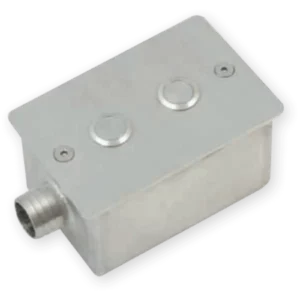 Beépítő inox doboz 2 piezo kapcsolóhoz