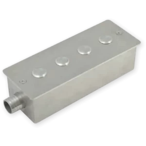 Beépítő inox doboz 4 piezo kapcsolóhoz