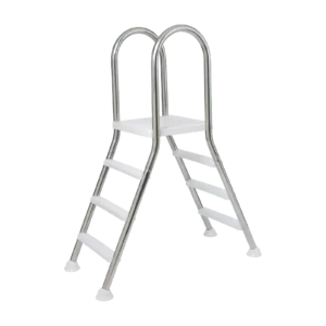 Kétágú inox létra 3 + 3 fokos, max 1,0m