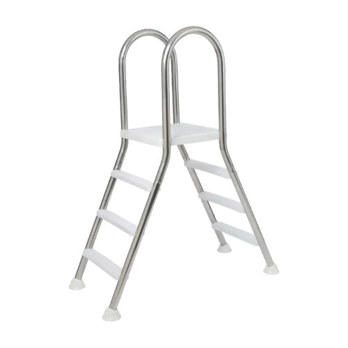 Kétágú inox létra 3 + 3 fokos, max 1,0m