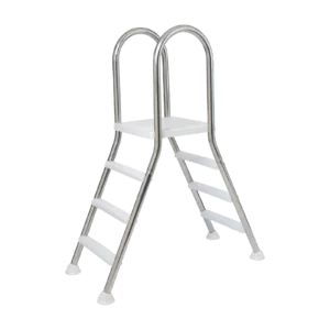 Kétágú inox létra 4 + 4 fokos, max 1,2m