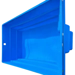 Square Pool HDPE - gyöngyház-kék