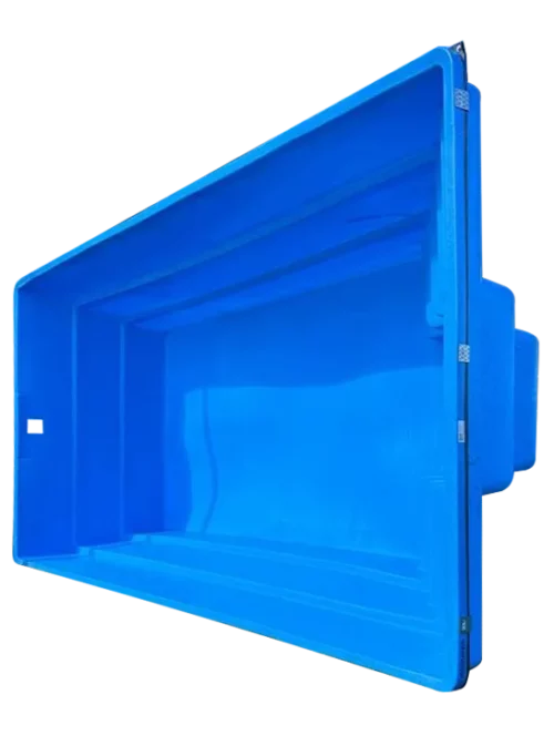 Square Pool HDPE - gyöngyház-kék