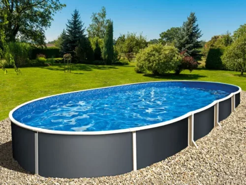 Azuro oval G-W, kék 5,5x3,7x1,2m
