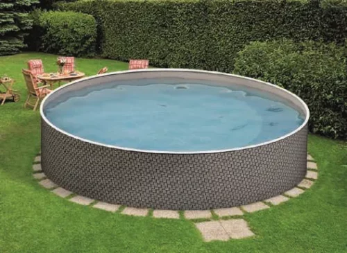 Azuro kör Rattan, kék 3,6x1,2m