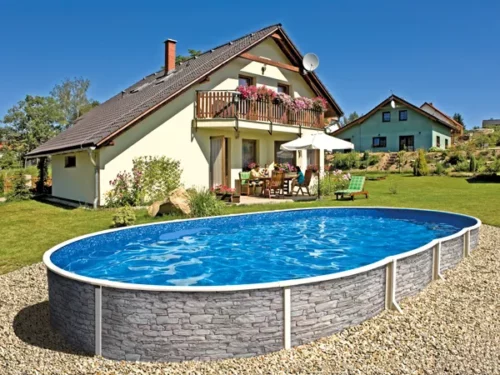 Azuro oval Stone, kék 5,5x3,7x1,2m