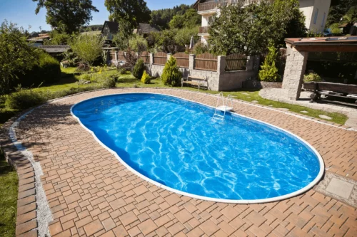 Ibiza oval kék; 4,16 x 8,00 x 1,20m